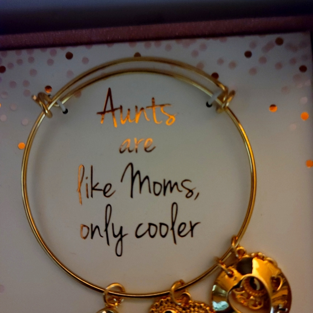 "Aunts Are Like Moms Only Cooler" bracelet